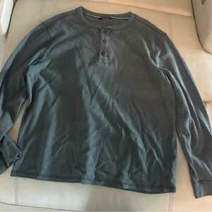 Member’s Mark Men's Dark Green/Gray  Henley Shirt